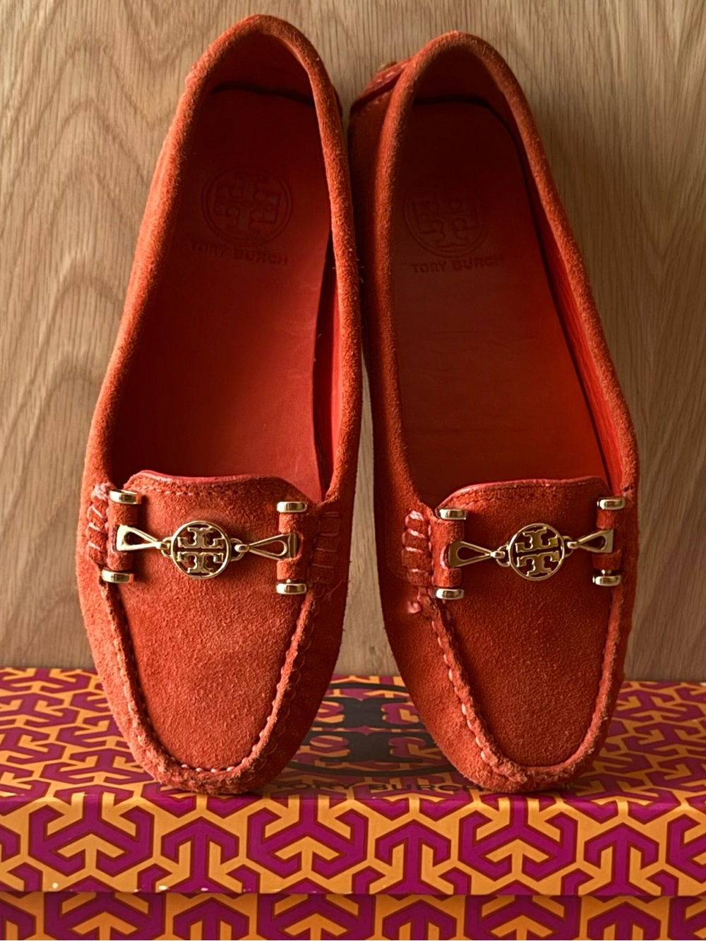 🔸Tory Burch🔸 Daria Driver Loafer Suede Leather • EUC •
